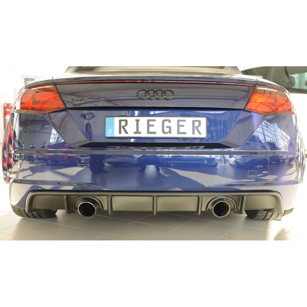 Rieger vložka zadního nárazníku pro Audi TT 8J-FV, 8S kupé, roadster vč. faceliftu, plast ABS bez povrchové úpravy