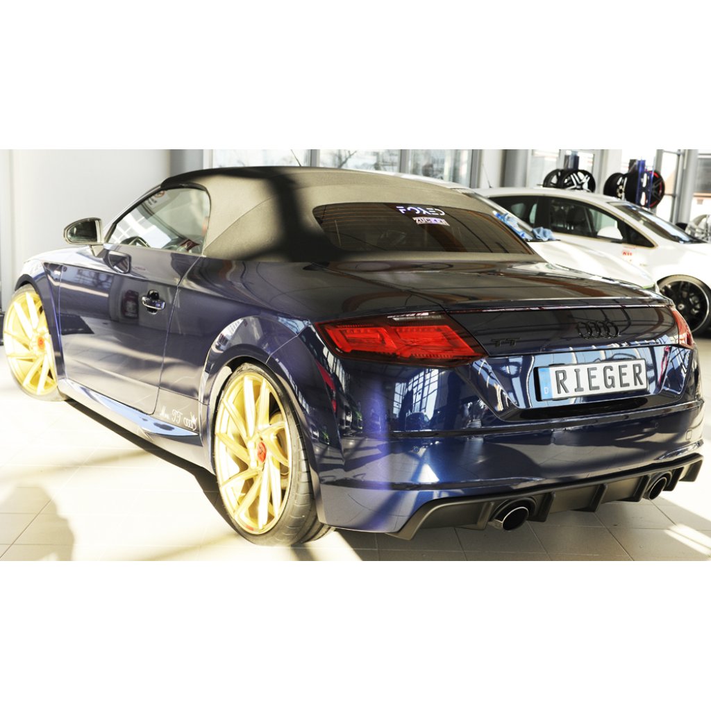 Rieger vložka zadního nárazníku pro Audi TT 8J-FV, 8S kupé, roadster vč. faceliftu, plast ABS bez povrchové úpravy