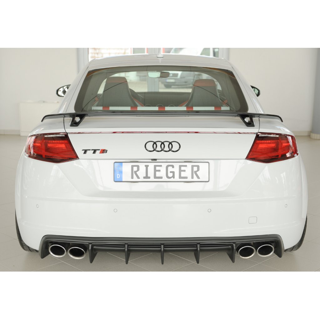 Rieger vložka zadního nárazníku pro Audi TT 8J-FV, 8S roadster, plast ABS bez povrchové úpravy
