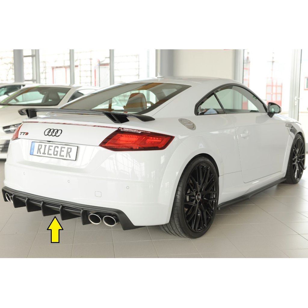Rieger vložka zadního nárazníku pro Audi TTS 8J-FV, 8S roadster, plast ABS bez povrchové úpravy