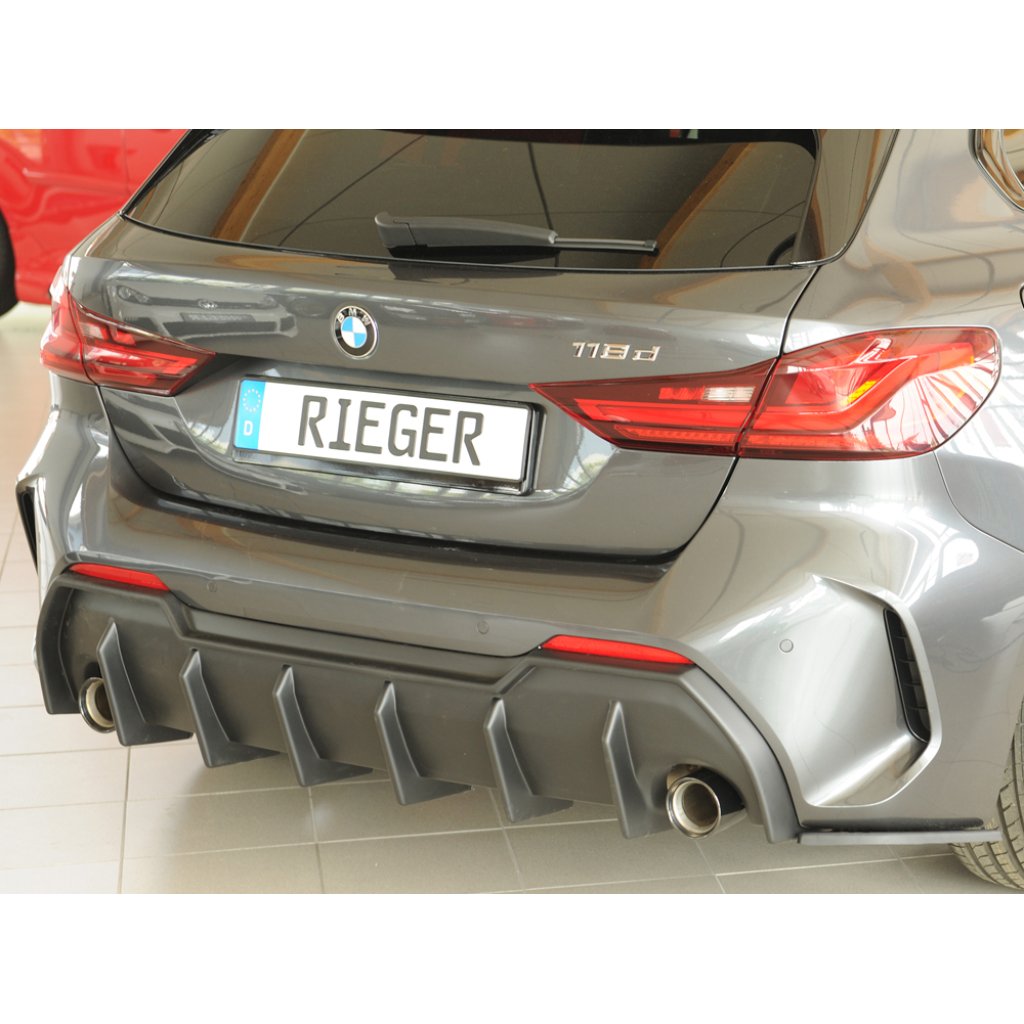 Rieger vložka zadního nárazníku pro BMW řada 1 F40 hatchback / 4-dr., plast ABS bez povrchové úpravy