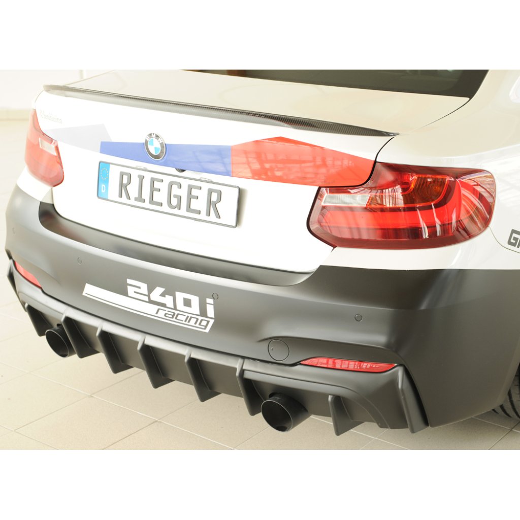 Rieger vložka zadního nárazníku pro BMW řada 2 F23 kabriolet, plast ABS bez povrchové úpravy