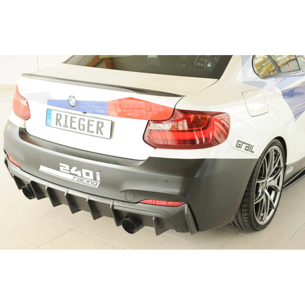 Rieger vložka zadního nárazníku pro BMW řada 2 F23 kabriolet, plast ABS bez povrchové úpravy