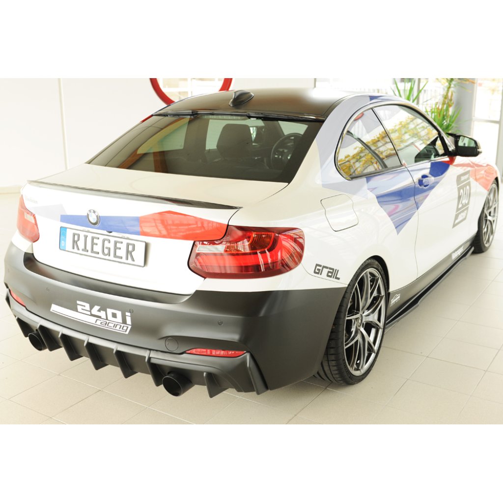 Rieger vložka zadního nárazníku pro BMW řada 2 F23 kabriolet, plast ABS bez povrchové úpravy