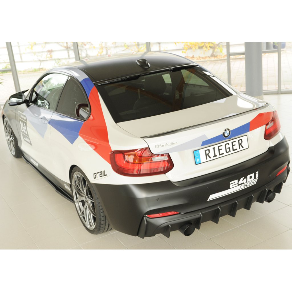 Rieger vložka zadního nárazníku pro BMW řada 2 F23 kabriolet, plast ABS bez povrchové úpravy