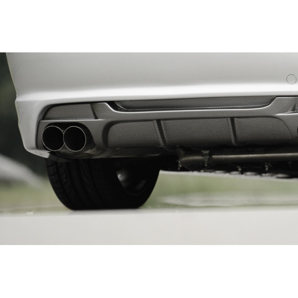 Rieger vložka zadního nárazníku pro BMW řada 3 E46 kabriolet, plast ABS s povrchovou úpravou Carbon-Look