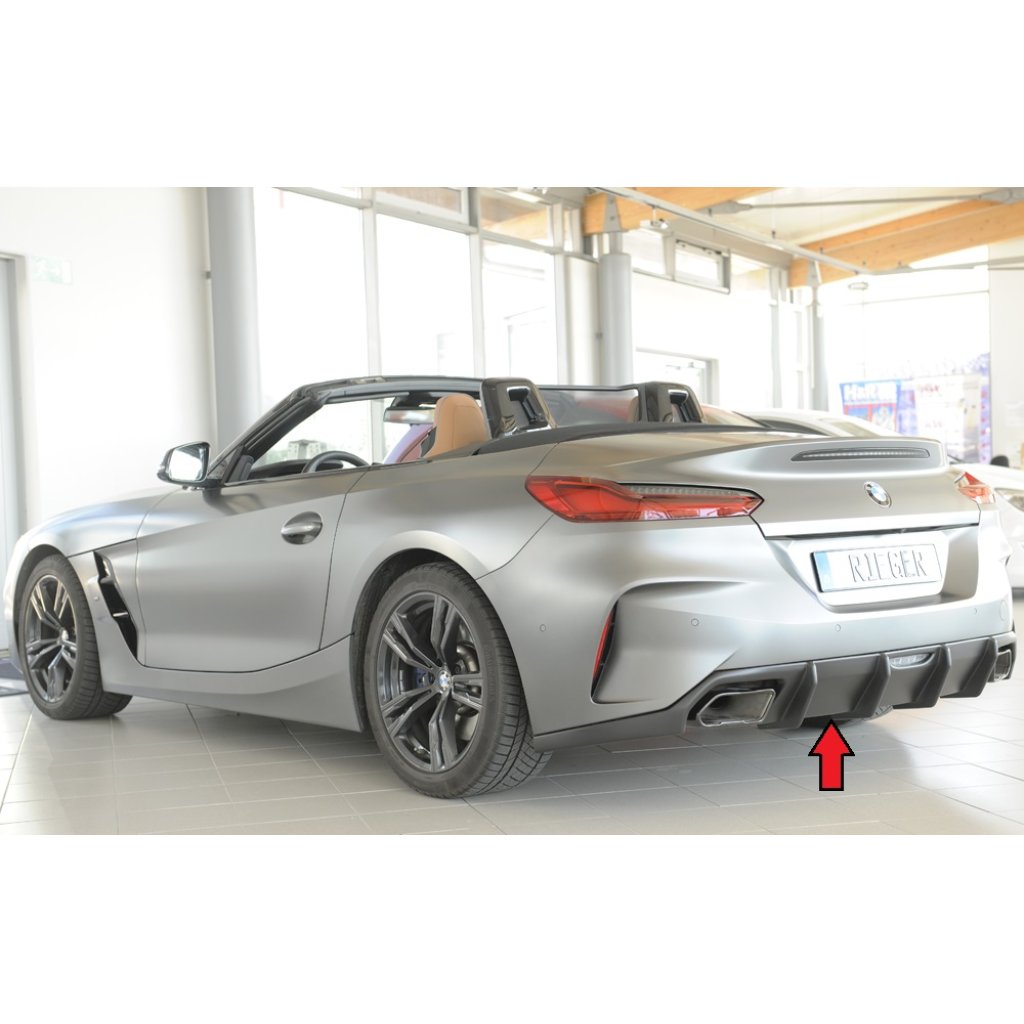 Rieger vložka zadního nárazníku pro BMW Z4 G29, G4Z roadster, plast ABS bez povrchové úpravy