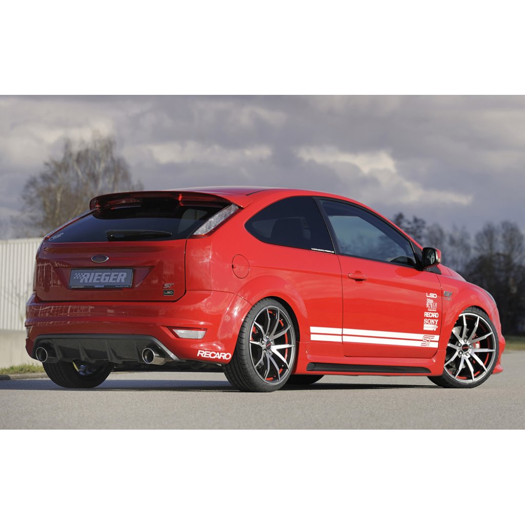 Rieger vložka zadního nárazníku pro Ford Focus 2 ST 3-dvéř., 5-dvéř. po faceliftu, plast ABS s povrchovou úpravou Carbon-Look