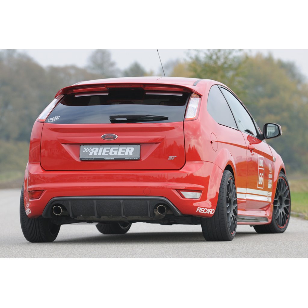 Rieger vložka zadního nárazníku pro Ford Focus 2 ST 3-dvéř., 5-dvéř. po faceliftu, plast ABS s povrchovou úpravou Carbon-Look