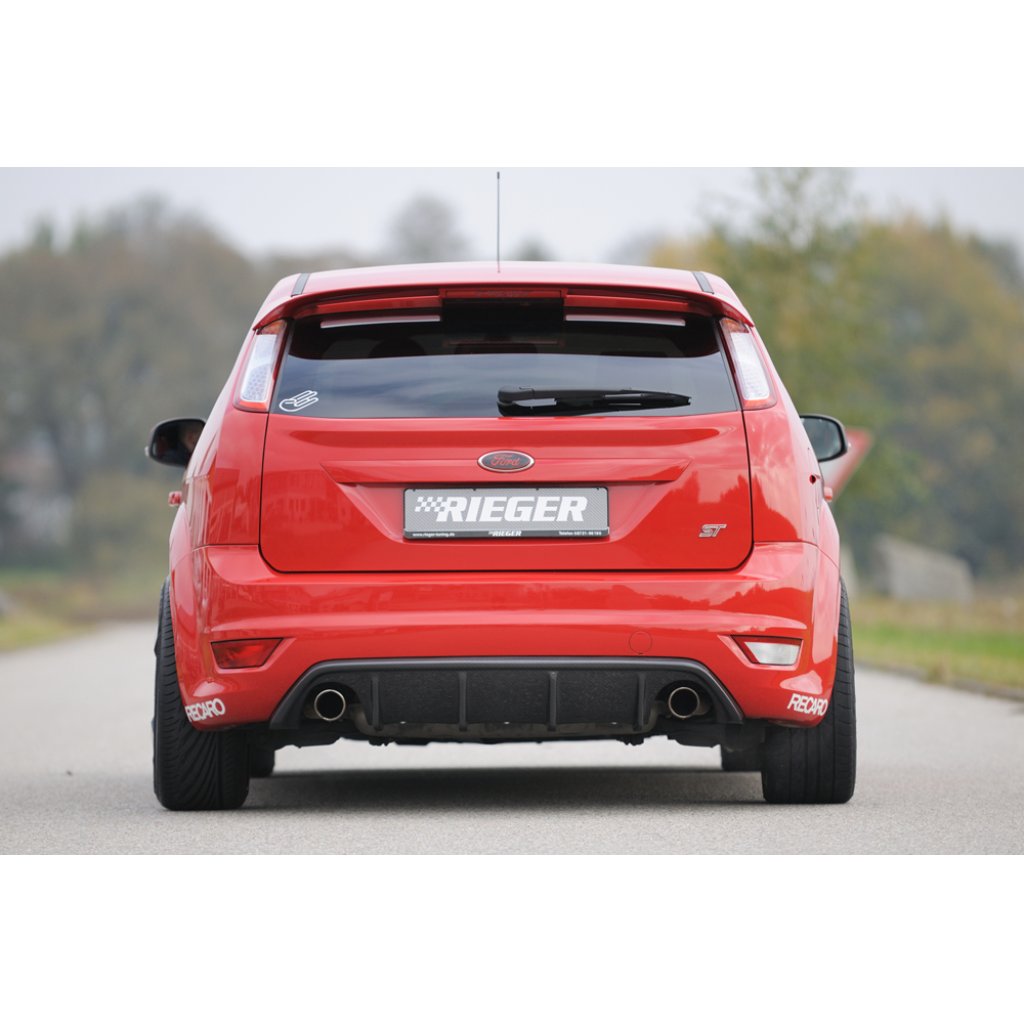Rieger vložka zadního nárazníku pro Ford Focus 2 ST 3-dvéř., 5-dvéř. po faceliftu, plast ABS s povrchovou úpravou Carbon-Look