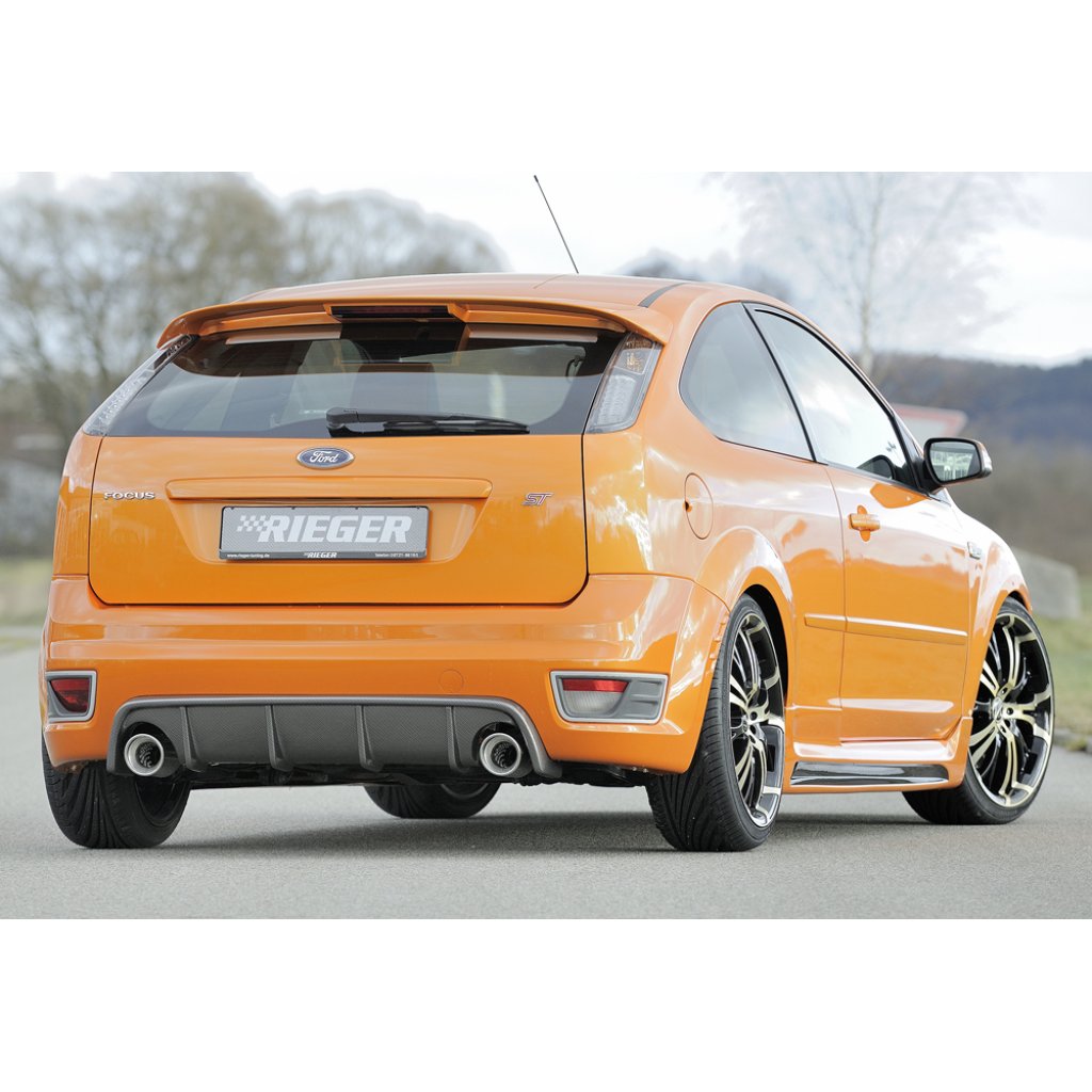 Rieger vložka zadního nárazníku pro Ford Focus 2 ST 3-dvéř., 5-dvéř. před faceliftem, plast ABS s povrchovou úpravou Carbon-Look