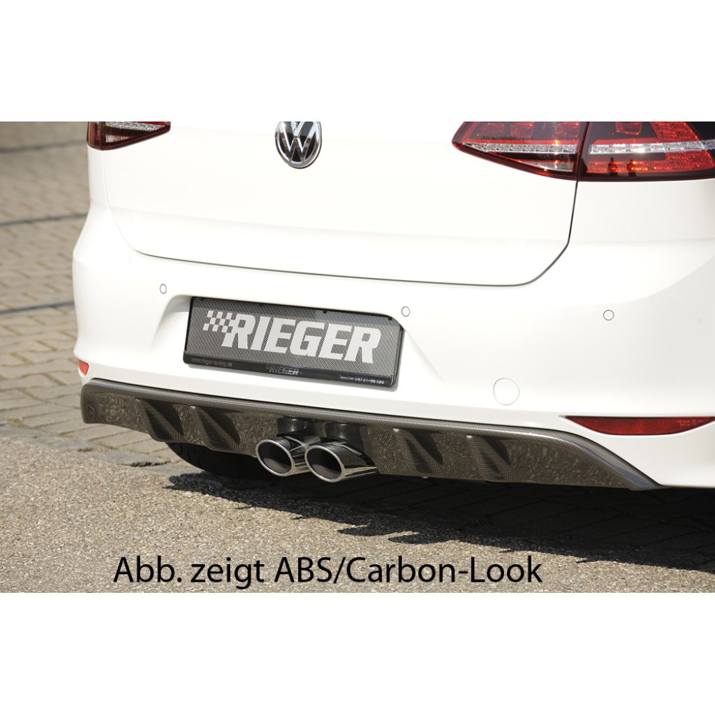 Rieger vložka zadního nárazníku pro R-Line zadní nárazník pro Volkswagen Golf 7 3-dvéř., 5-dvéř., plast ABS bez povrchové úpravy