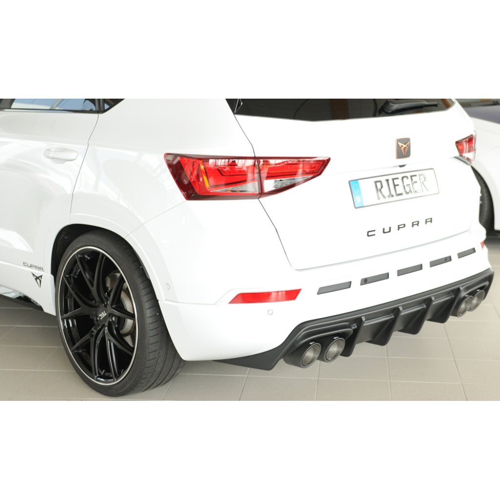 Rieger vložka zadního nárazníku pro Seat Ateca Cupra 5FP, plast ABS bez povrchové úpravy