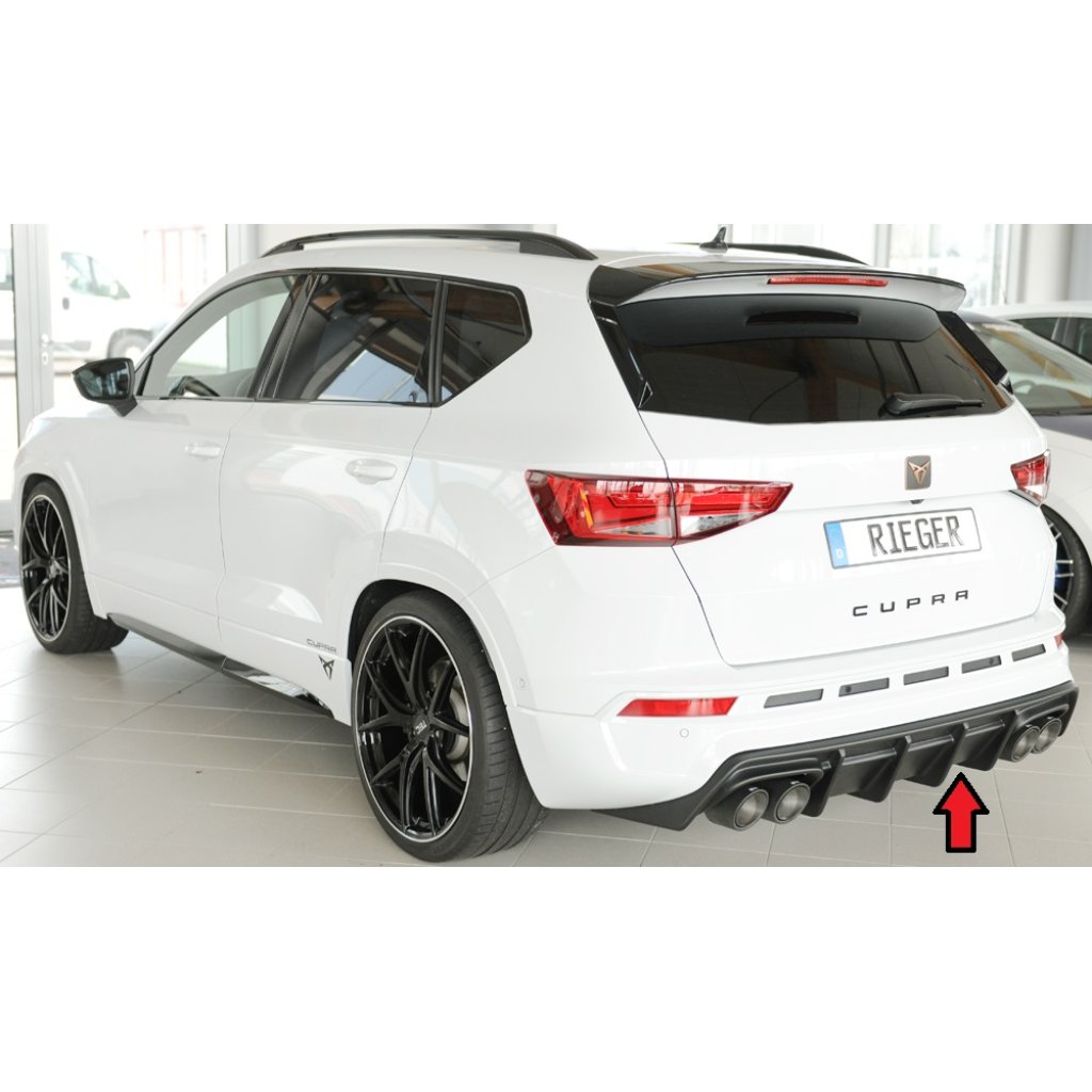 Rieger vložka zadního nárazníku pro Seat Ateca Cupra 5FP, plast ABS bez povrchové úpravy