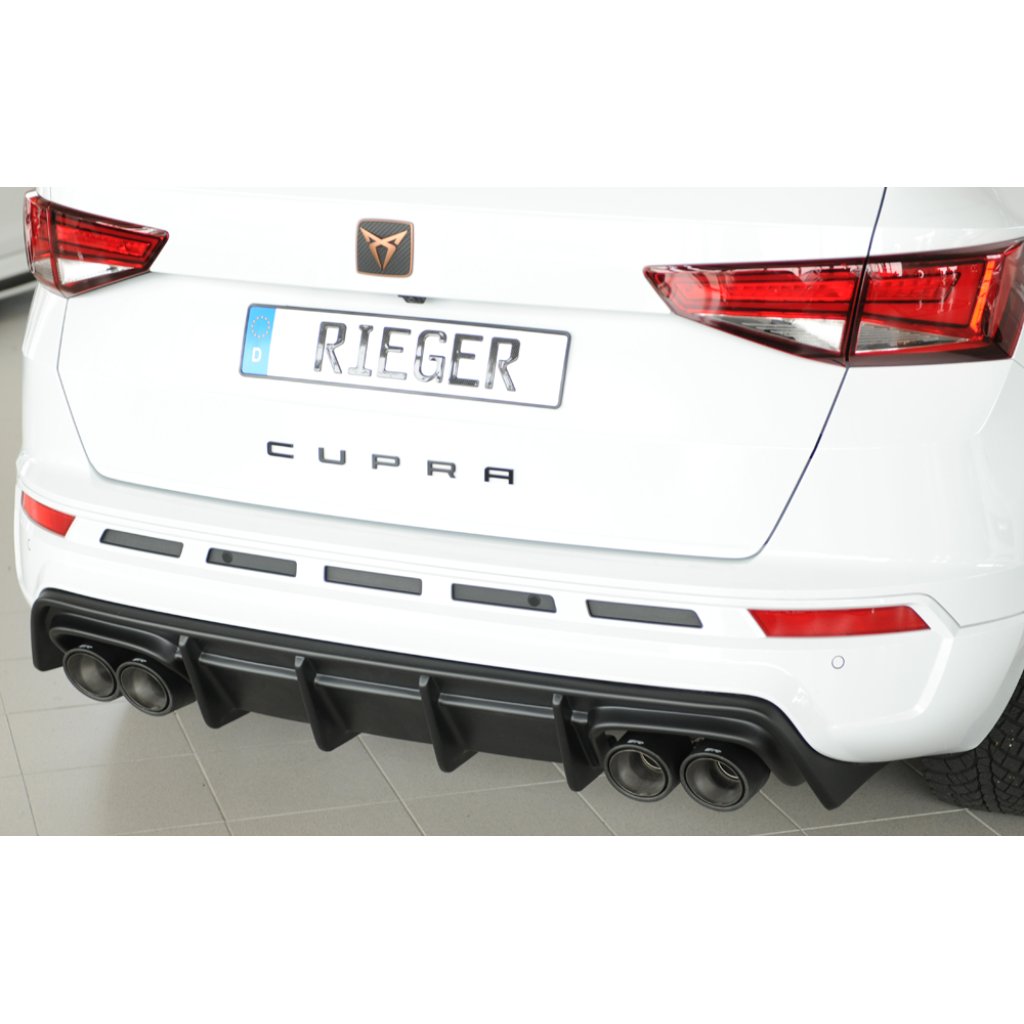 Rieger vložka zadního nárazníku pro Seat Ateca Cupra 5FP, plast ABS bez povrchové úpravy