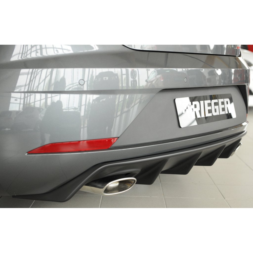 Rieger vložka zadního nárazníku pro Seat Leon Cupra 5F 3-dvéř. (sc), 5-dvéř. po faceliftu, plast ABS bez povrchové úpravy
