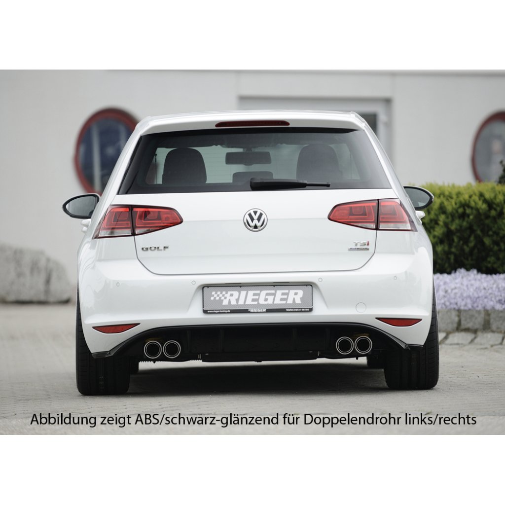 Rieger vložka zadního nárazníku pro Volkswagen Golf 7 3-dvéř., 5-dvéř., plast ABS bez povrchové úpravy