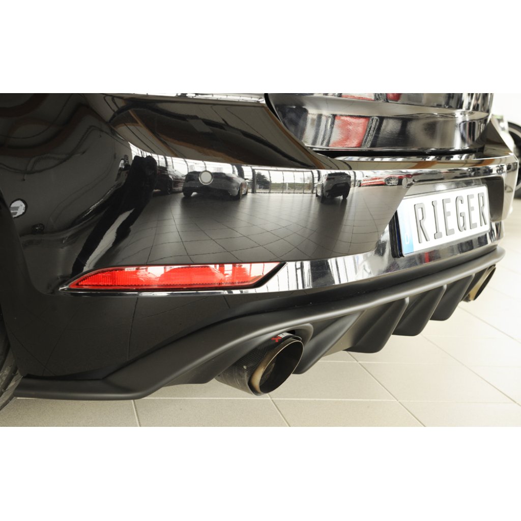 Rieger vložka zadního nárazníku pro Volkswagen Golf 7 GTI 3-dvéř., 5-dvéř. po faceliftu, plast ABS bez povrchové úpravy