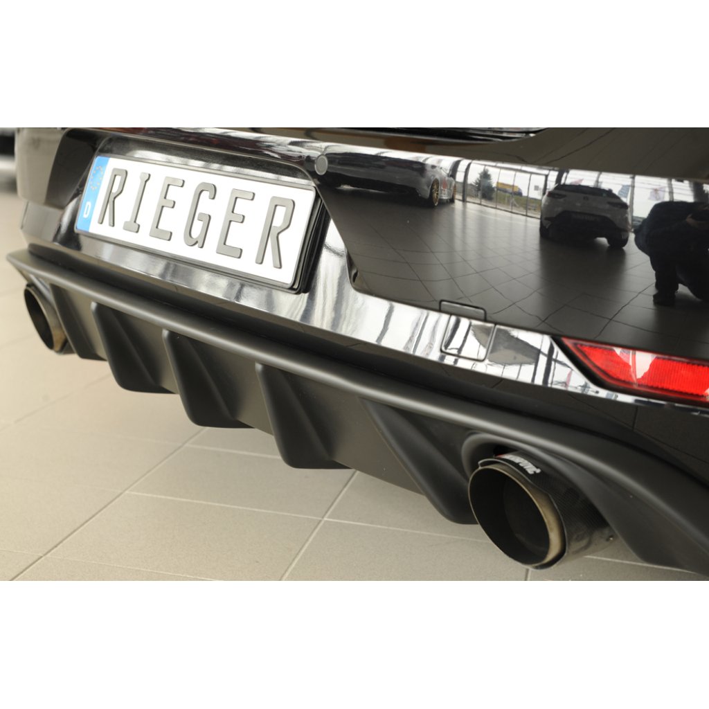 Rieger vložka zadního nárazníku pro Volkswagen Golf 7 GTI 3-dvéř., 5-dvéř. po faceliftu, plast ABS bez povrchové úpravy