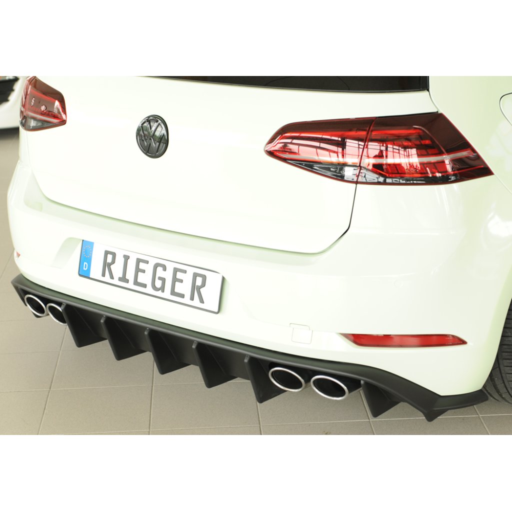 Rieger vložka zadního nárazníku pro Volkswagen Golf 7 R 5-dvéř., plast ABS bez povrchové úpravy
