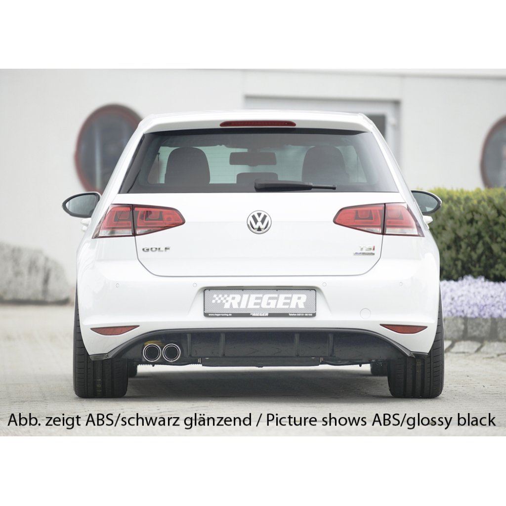 Rieger vložka zadního nárazníku pro Volkswagen Golf 7 vč. GTD 3-dvéř., 5-dvéř. před faceliftem, plast ABS bez povrchové úpravy