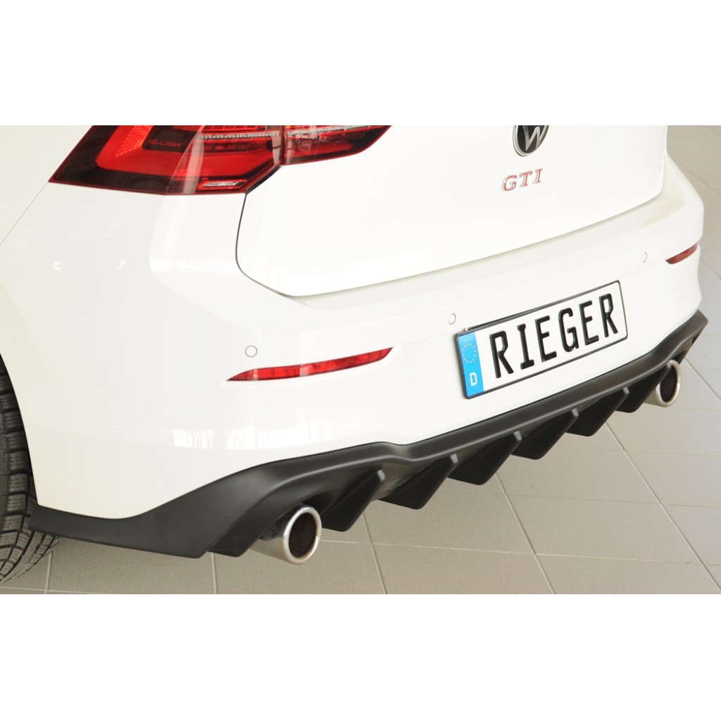 Rieger vložka zadního nárazníku pro Volkswagen Golf 8 GTI 5-dvéř., plast ABS bez povrchové úpravy