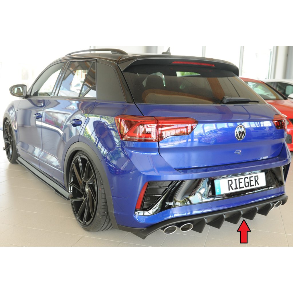 Rieger vložka zadního nárazníku pro Volkswagen T-roc R A1 5-dvéř., plast ABS bez povrchové úpravy