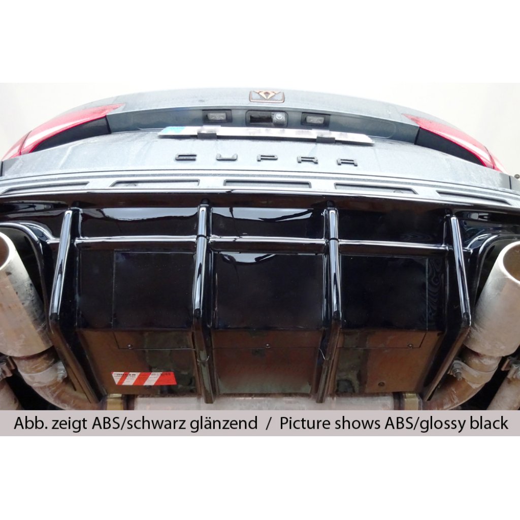 Rieger vložka zadního nárazníku (pro vozy s tažným zařízením) pro Seat Ateca Cupra 5FP, plast ABS bez povrchové úpravy