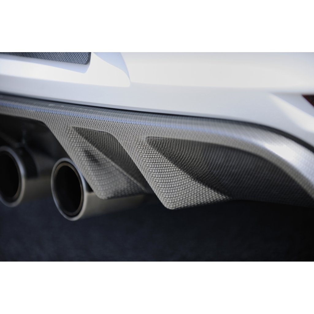 Rieger vložka zadního nárazníku s dvojitými žebry pro Volkswagen Golf 6 vč. GTD, GTI 3-dvéř., 5-dvéř., kabriolet, plast ABS s povrchovou úpravou Carbon-Look