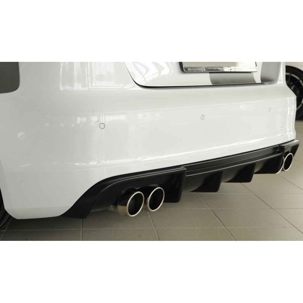 Rieger vložka zadního nárazníku (Typ: 56805) pro Audi A3 S3 8V 3-dvéř. (hatchback 8V1), 5-dvéř. (sportback 8VA) před faceliftem, plast ABS bez povrchové úpravy