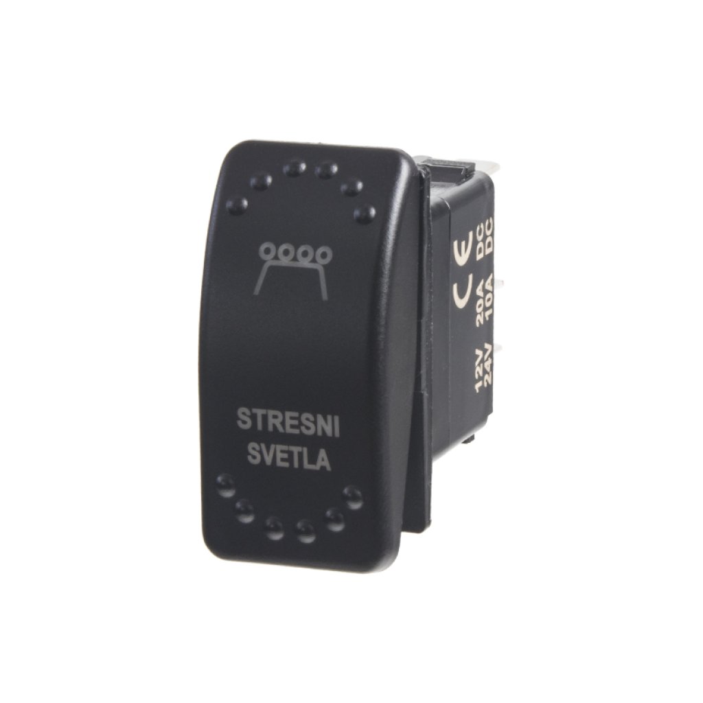 Rocker spínač STŘEŠNÍ SVĚTLA 12/24V
