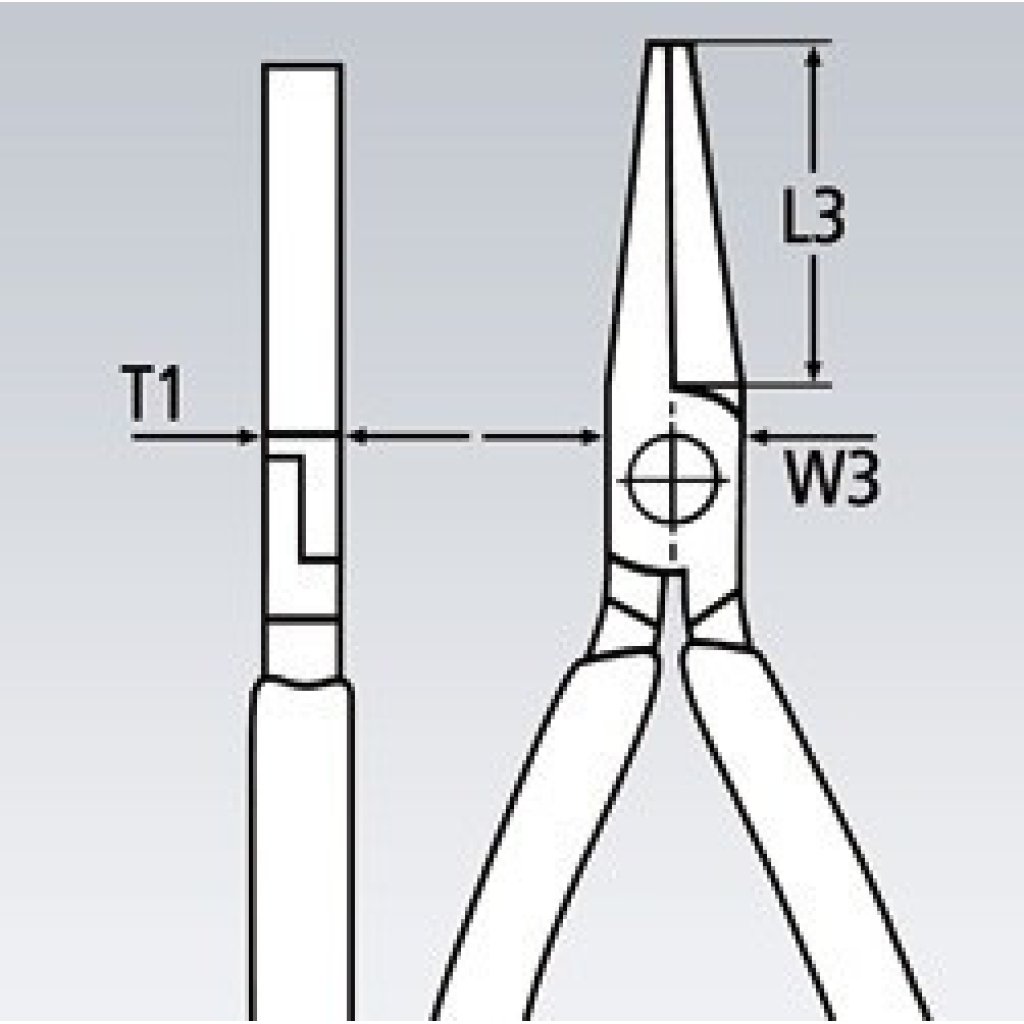Rovné ploché kleště 140 mm Knipex - 2002140