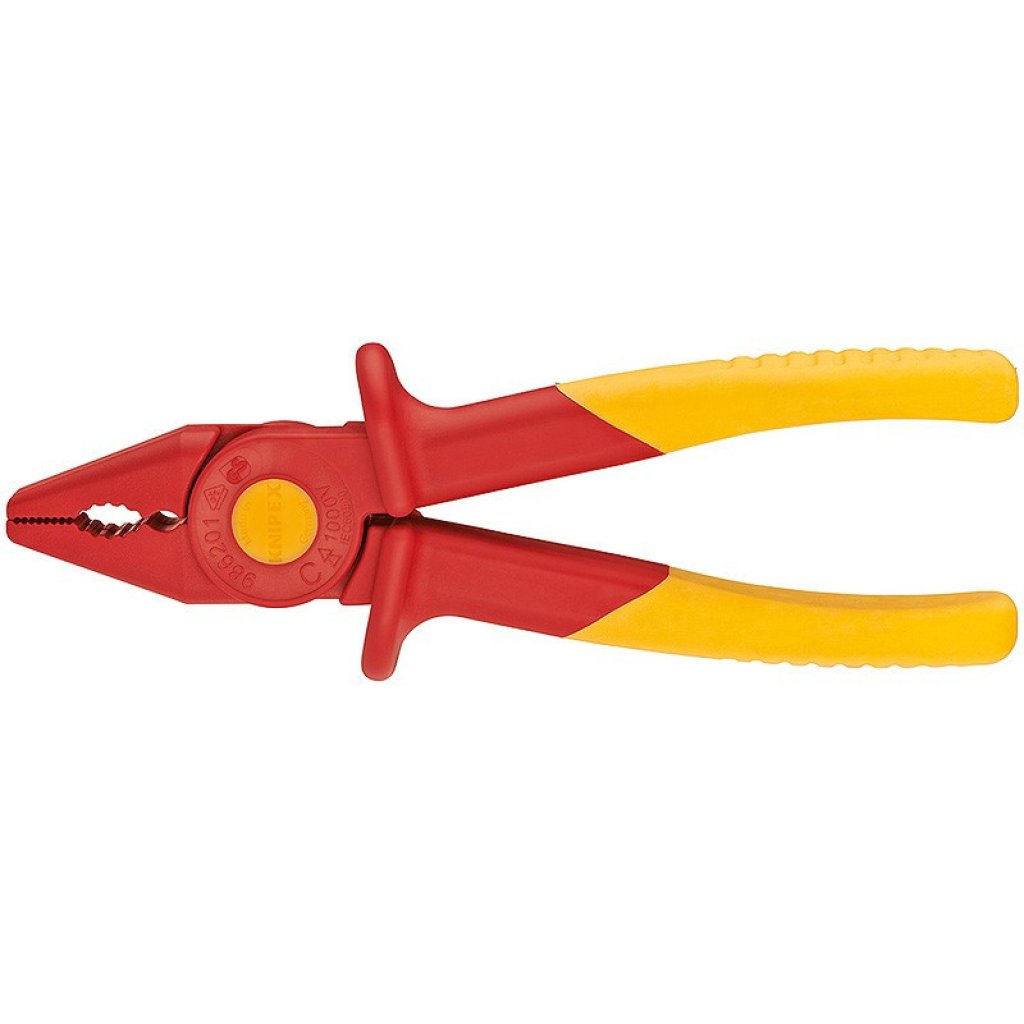 Rovné ploché kleště 180 mm Knipex z plastu - 986201