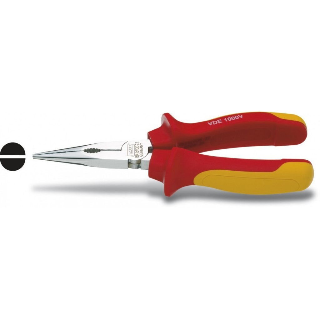 Rovné půlkulaté kleště 160 mm Hazet VDE - HA006397 (1841AVDE-22)