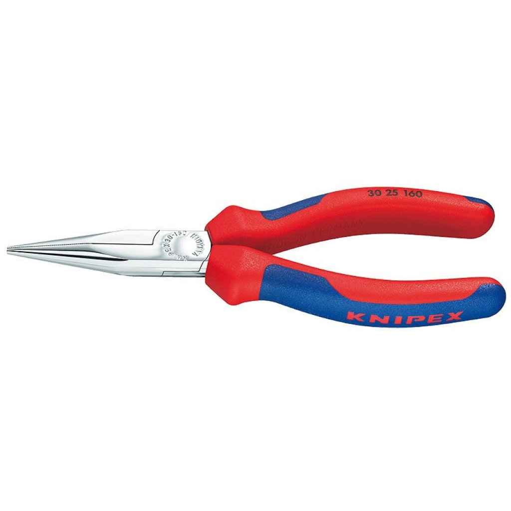 Rovné půlkulaté kleště 160 mm Knipex typu Langbeck chromované - 3025160
