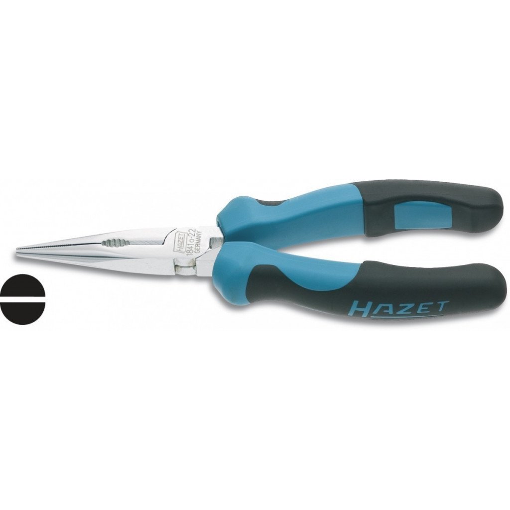 Rovné půlkulaté kleště 165 mm Hazet DIN 5745 - HA006366 (1841A-22)