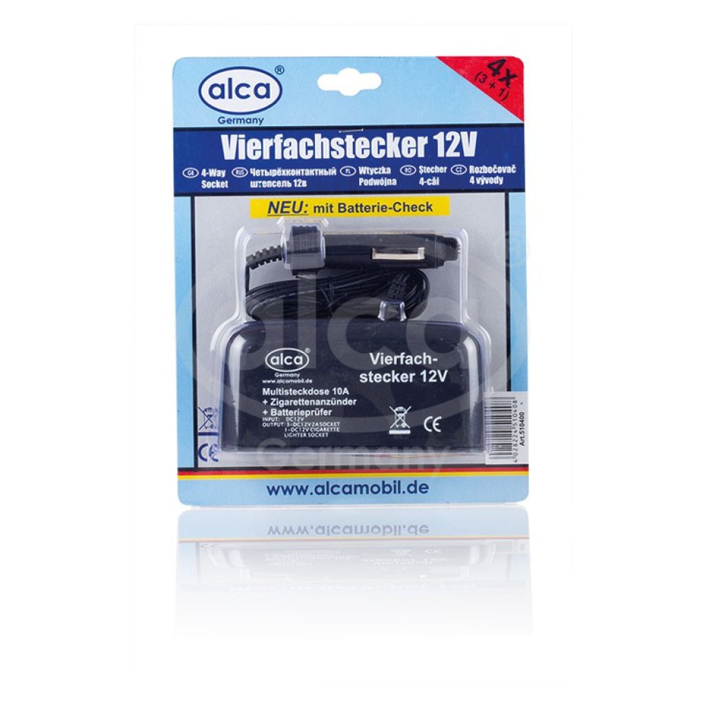 Rozčtyřka 12V (3x12V+1x zapalovač), 510400