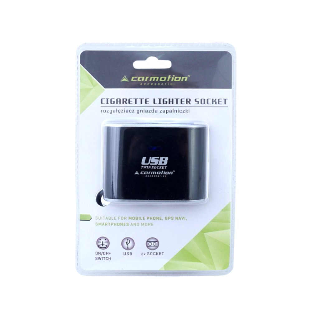 Rozdvojka zapalovače s kabelem, 12/24V, 1xUSB 1A, 58613