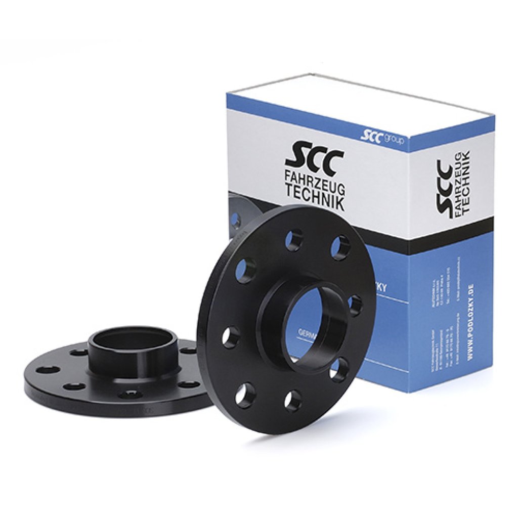 Rozšiřovací podložky 10mm 4/100*4/108-57,1 (SCC 12112W černé elox)(A=11mm B=2mm) 2ks