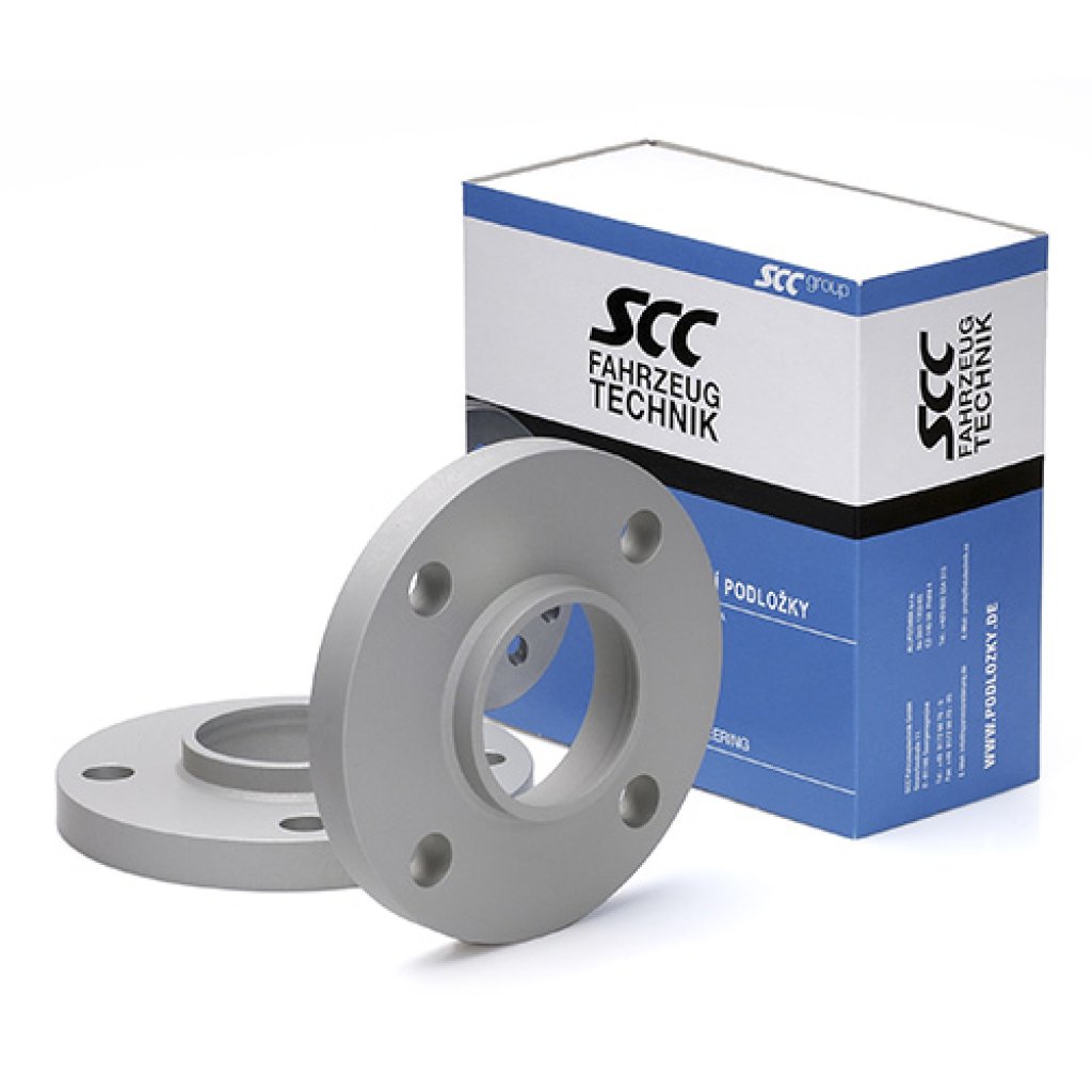 Rozšiřovací podložky 10mm 4/100-56,1 (SCC 12144E šedý elox)(A=13mm B=4,5mm viz nákres) 2ks