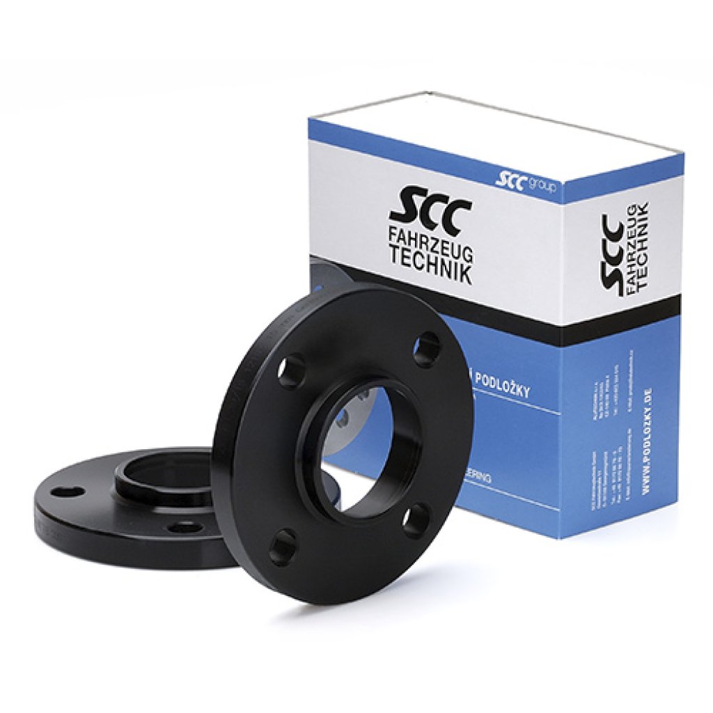 Rozšiřovací podložky 10mm 4/108-63,4 (SCC 12132W černýelox)(A=13mm B=4,5mm viz nákres) 2ks