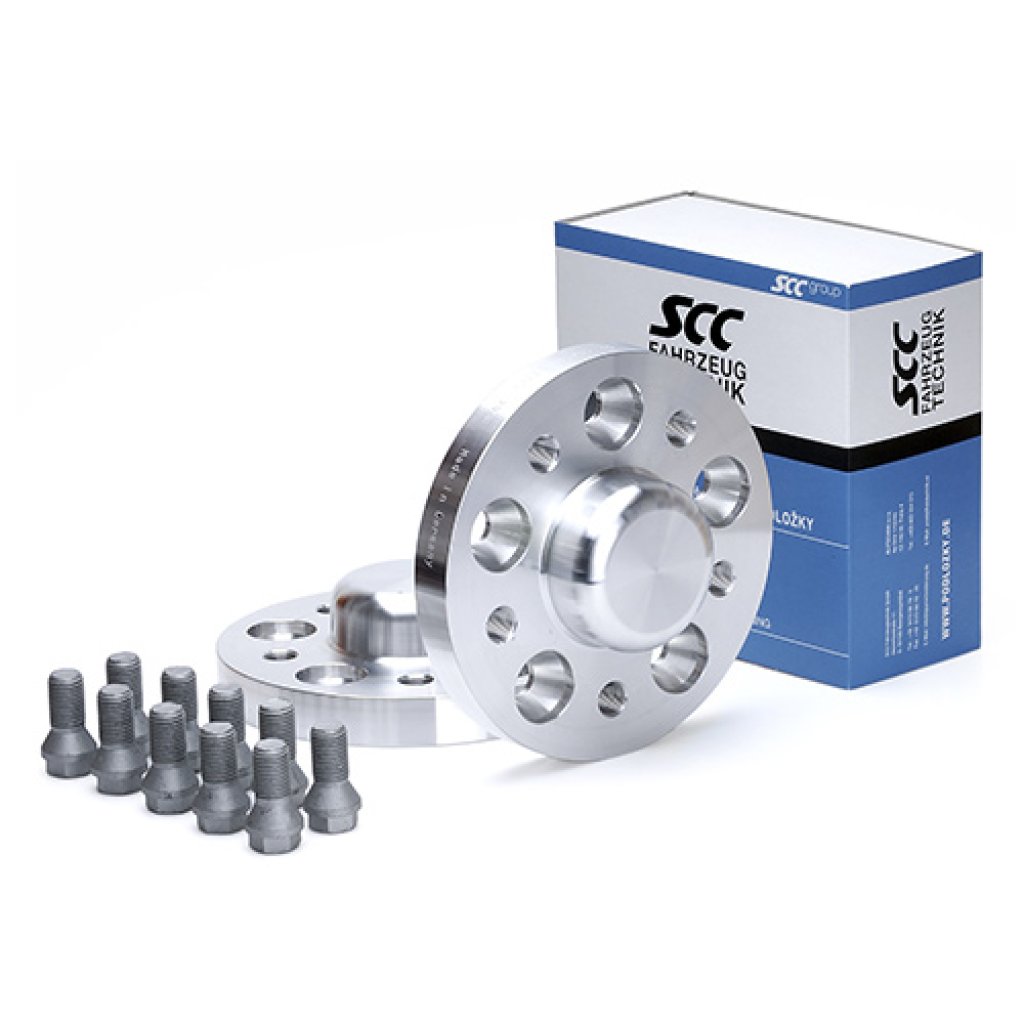 Rozšiřovací podložky 20mm 5/112-66,6 (šrouby M12x1,5)(SCC 13320) s krytkou, 2ks
