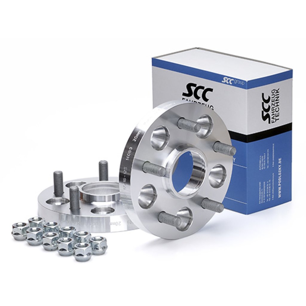 Rozšiřovací podložky 20mm 5/114,3-67,1 (matice M12x1,5)(SCC 14191BE elox) 2ks