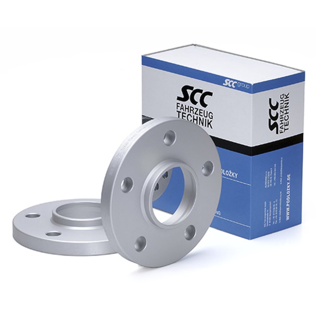 Rozšiřovací podložky 20mm 5/120-74,1 (SCC 12309E šedý elox)(A=20mm B=2mm viz nákres) 2ks