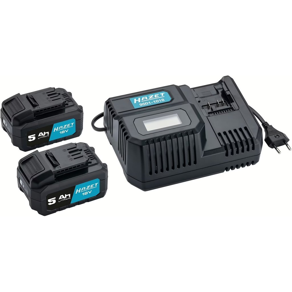 Rychlonabíječka + 2 Akumulátory 18V 5 Ah, 9500-05/3 - HA265251