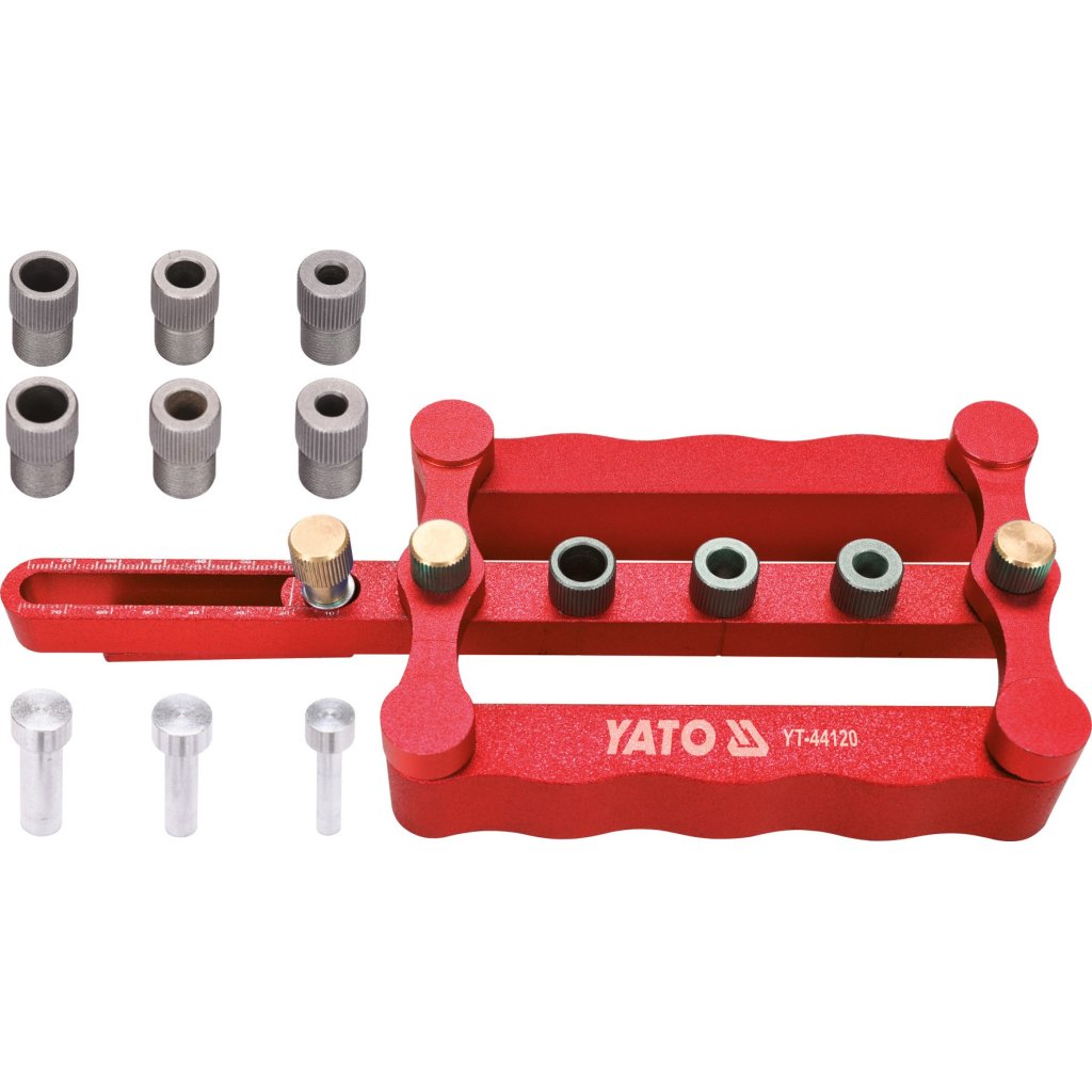 Šablona na vrtání otvorů pro hmoždinky, 6, 8, 10 mm - YT-44120
