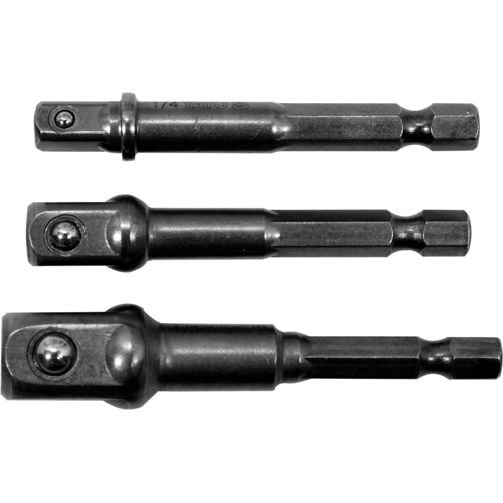 Sada adaptérů 3 ks, HEX, 1/4, 3/8, 1/2 - YT-04685