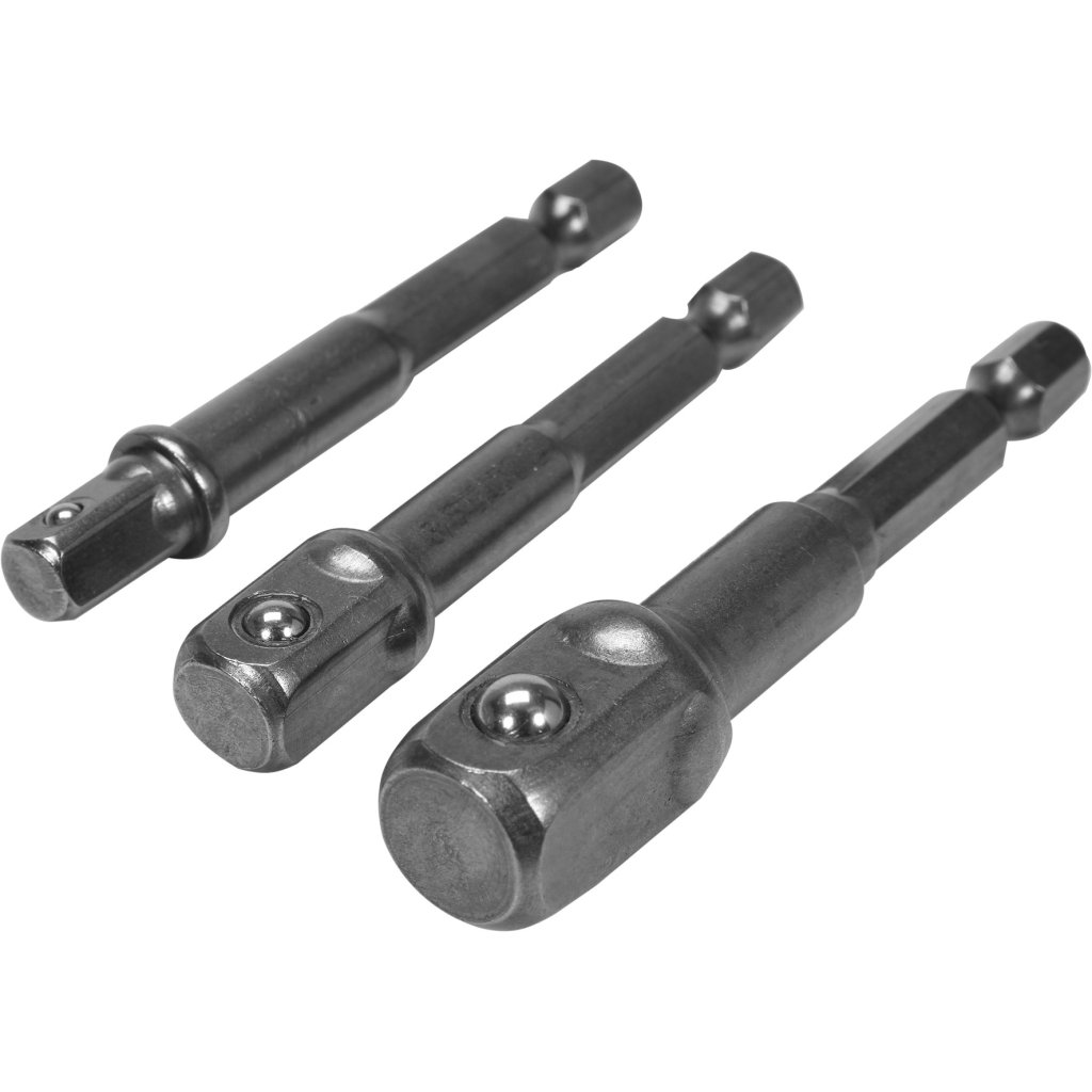 Sada adaptérů 3 ks, HEX, 1/4, 3/8, 1/2 - YT-04685
