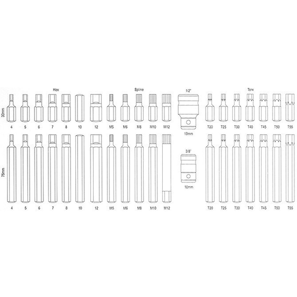 Sada bitů 40 ks box - YT-0400