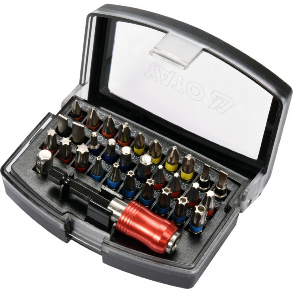 Sada bitů s adaptérem 1/4" 32 ks - YT-04622